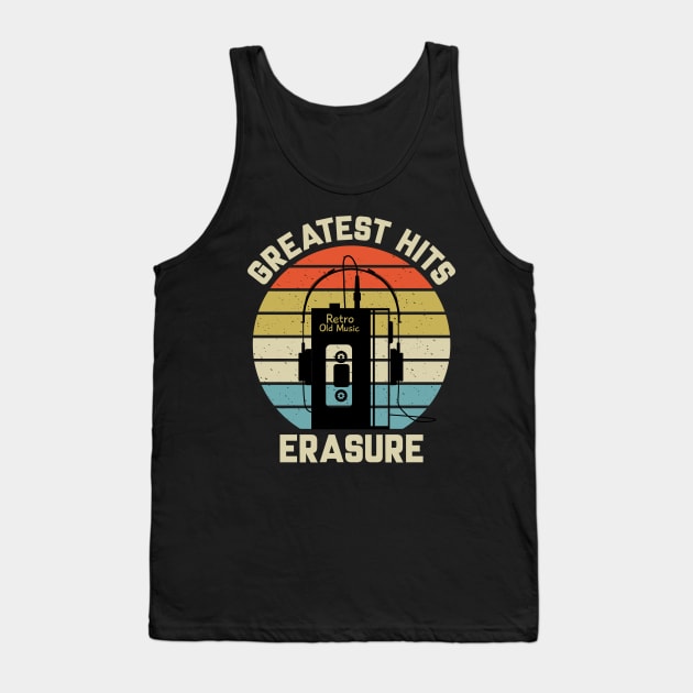 Greatest Hits Erasure Tank Top by Dinosaur Mask Store